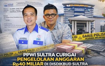 PPWI Sultra Layangkan Surat Klarifikasi Di Disdikbud Sultra Terkait Dugaan Korupsi 40 Miliar